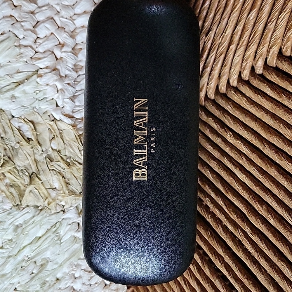 Balmain Paris, black eyeglass/sunglass hard case